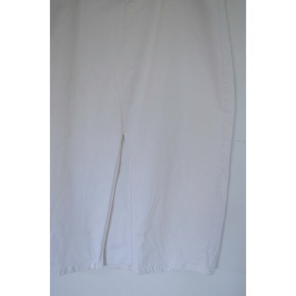 Vintage White Denim Midi Skirt Size Large - Picture 3 of 4